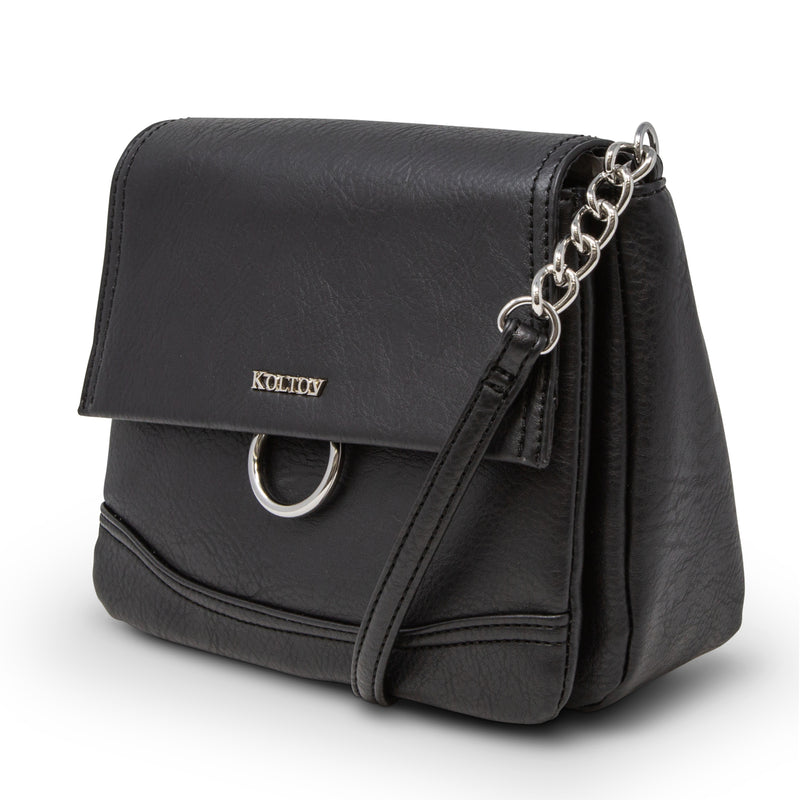 Gigi Crossbody Bag - Women's Handbags - Koltov Bags - Black