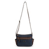 Naomi Crossbody Bag - Women's Handbags - Koltov - Indigo / Chocolate